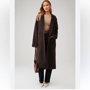 Sophisticated Dark Brown Women's Trench Coat